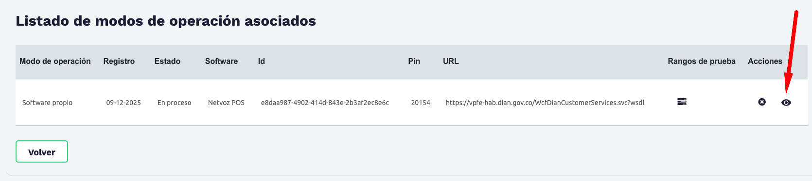 detalle modos operacion